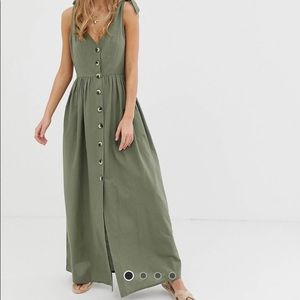 ASOS Maxi Button Smock Dress Size US 4